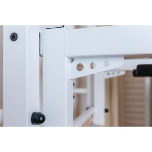 BenchK 731 Swedish Ladder Wall Bars with Steel Pullup Bar White