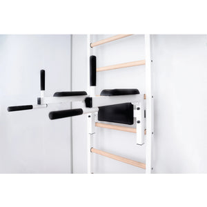 BenchK DB1 Dip Bar with Back Support White