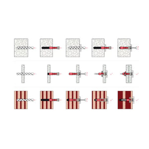 Fischer Expansion Plugs (8 screws) for BenchK Series 1, 2 & 5