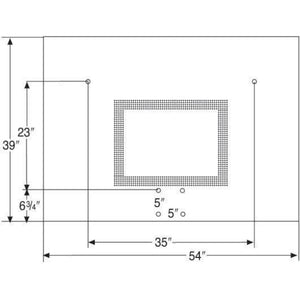 Bison 39" x 54" Perpetual Steel Playground Backboard