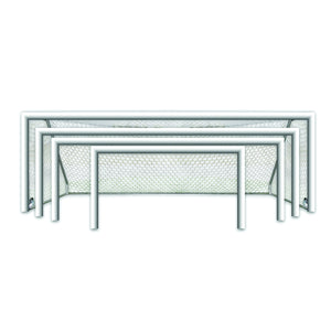 First Team World Class 40 Round Aluminum Portable Soccer Goal