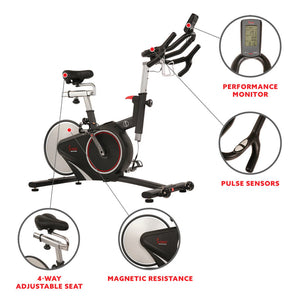 Sunny Magnetic Rear Belt Drive Stationary Bike