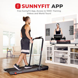 Sunny Pacer Smart Compact Auto Incline Treadpad Treadmill