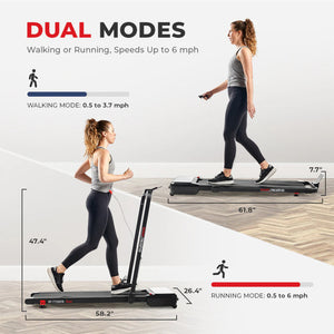 Sunny Pacer Smart Compact Auto Incline Treadpad Treadmill