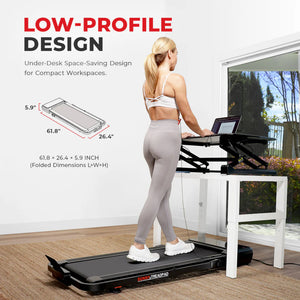 Sunny Pacer Smart Compact Auto Incline Treadpad Treadmill