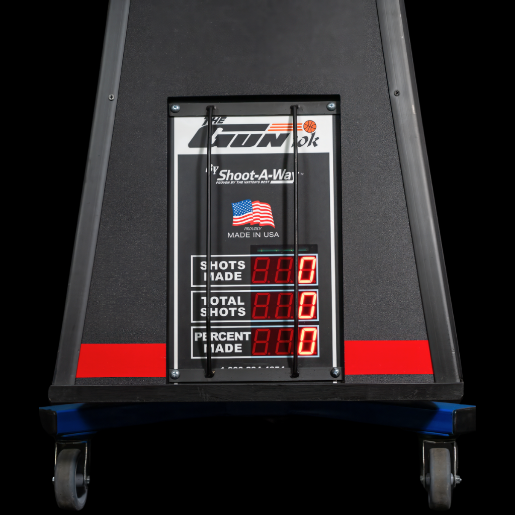 Shoot-A-Way The Gun 10k Basketball Shooting Machine Front Counter