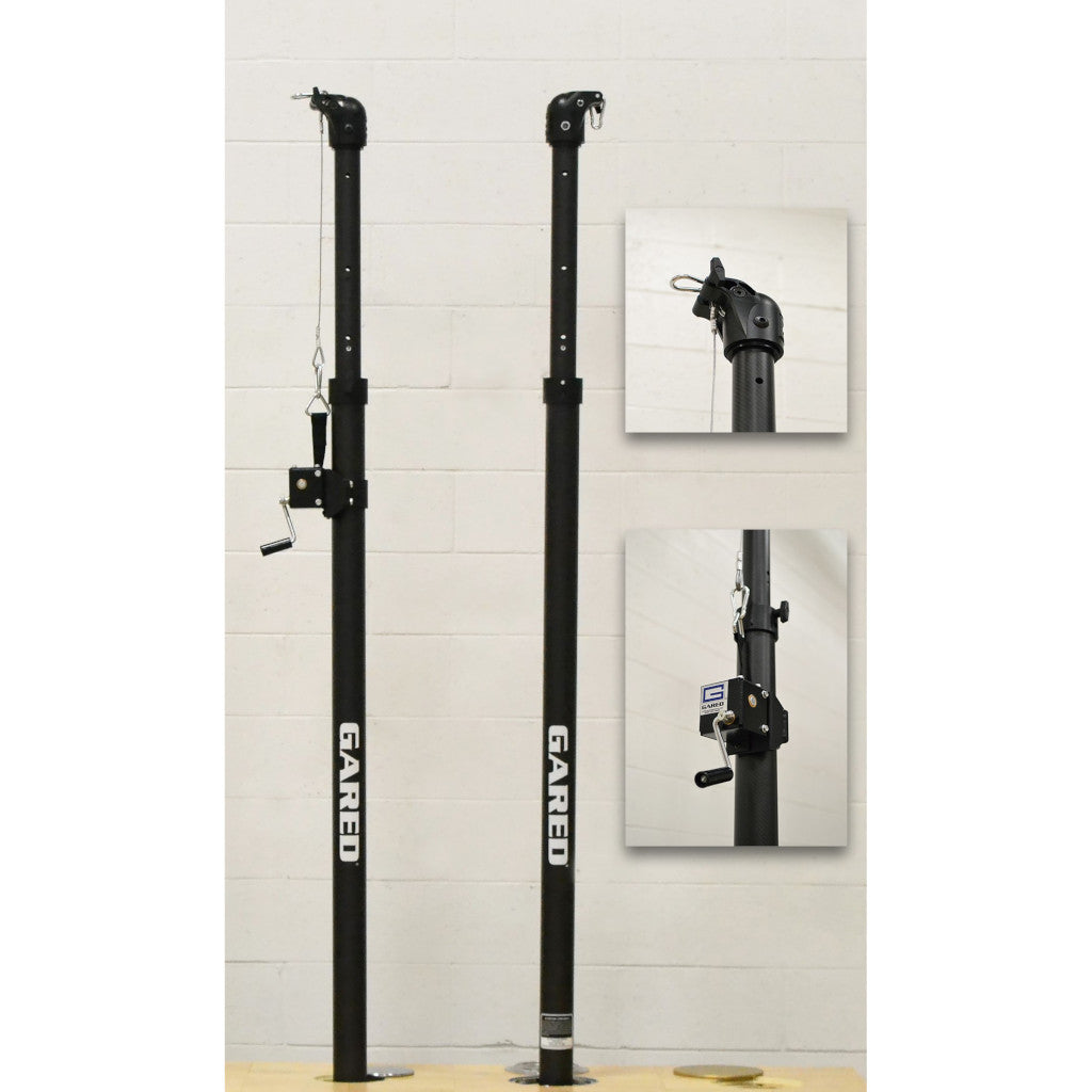 Gared Carbon Flare 3" Carbon Fiber Telescopic One-Court Volleyball System 5300