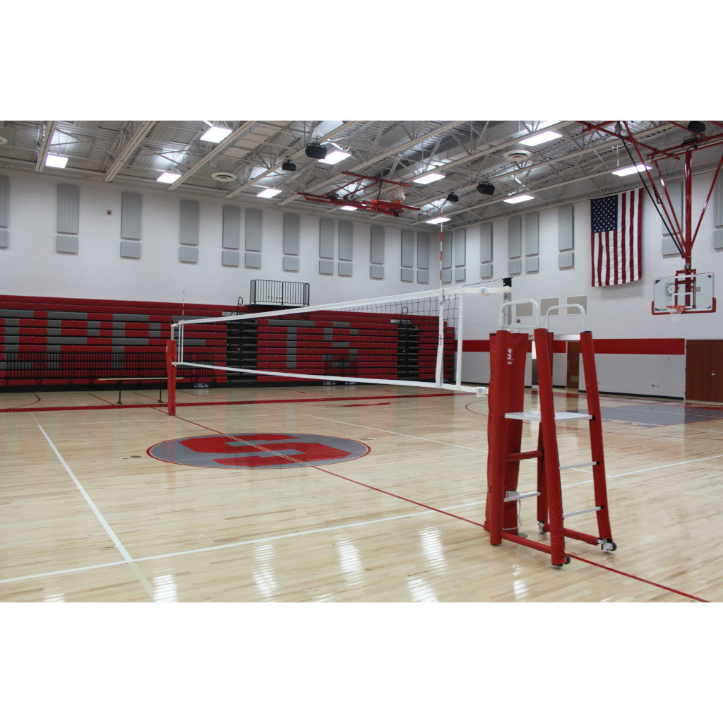 Gared RallyLine 3 1/2" OD Scholastic Telescopic One-Court Volleyball System