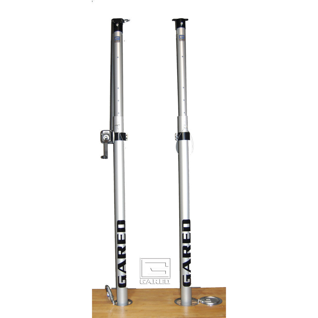 Gared RallyLine 3 1/2" OD Scholastic Telescopic One-Court Volleyball System