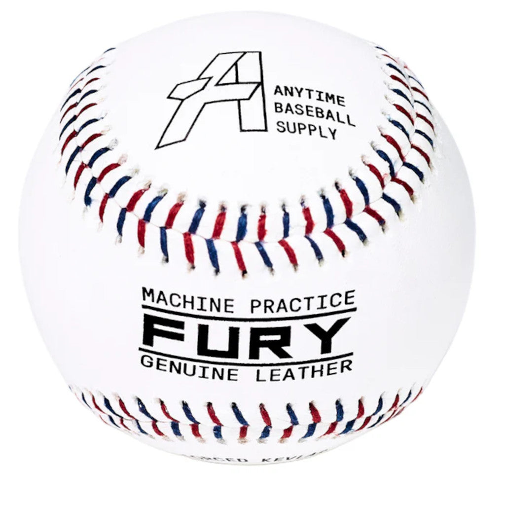 Fury Leather Pitching Machine Baseballs