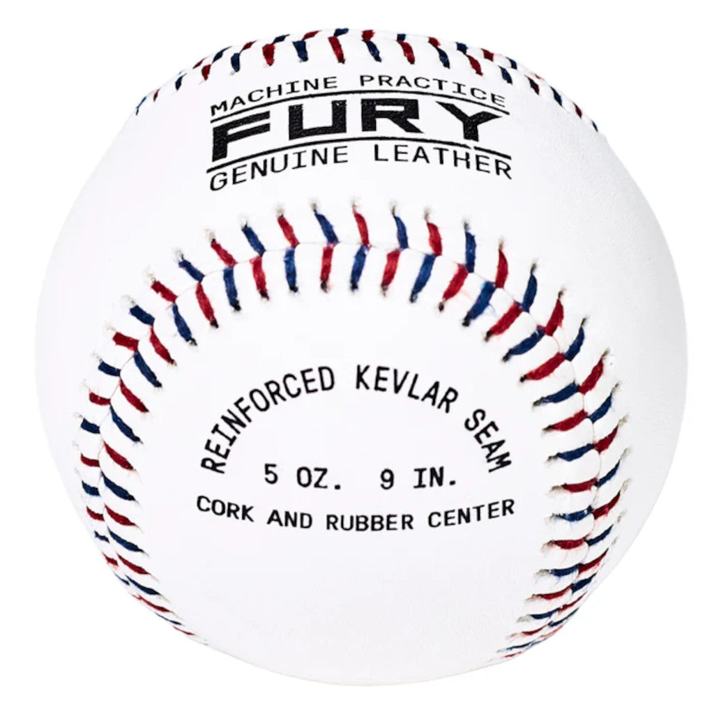 Fury Leather Pitching Machine Baseballs
