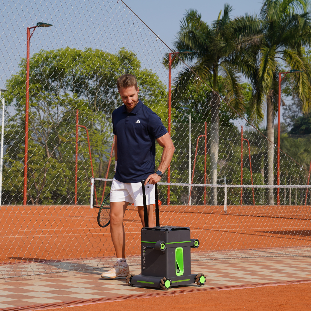 AceMate Tennis Robot with Handle