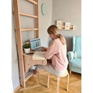 BenchK 112 Swedish Ladder Wall Bars with Desk