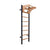 BenchK 211 Swedish Ladder Wall Bars with Wooden Pullup Bar Black