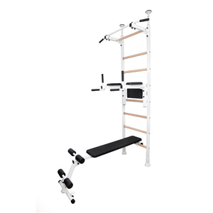 BenchK 521 Swedish Ladder Wall Bars with Bars and Bench