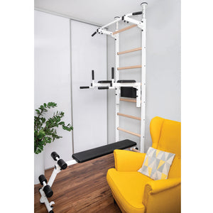 BenchK 521 Swedish Ladder Wall Bars with Bars and Bench