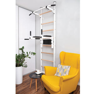 BenchK 521 Swedish Ladder Wall Bars with Pullup and Dip Bar