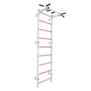 BenchK 721 Swedish Ladder Wall Bars with Steel Pullup Bar