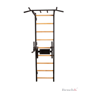 BenchK 722 Swedish Ladder Wall Bars with Dip Bar