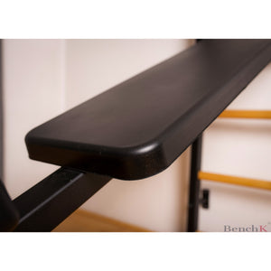 BenchK 723 Swedish Ladder Wall Bars with Dip Bar & Bench