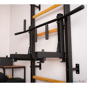 BenchK 733 Swedish Ladder Wall Bars with Workout Bench