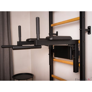 BenchK 733 Swedish Ladder Wall Bars with Workout Bench