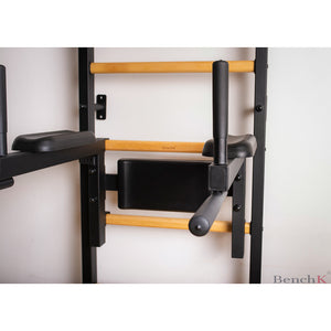 BenchK 733 Swedish Ladder Wall Bars with Workout Bench