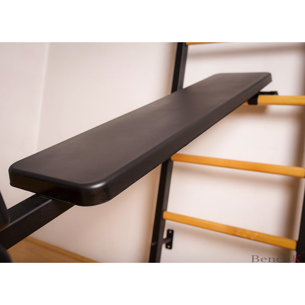 BenchK 733 Swedish Ladder Wall Bars with Workout Bench