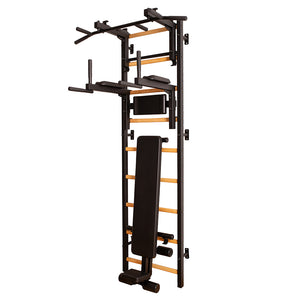 BenchK 733 Swedish Ladder Wall Bars with Workout Bench