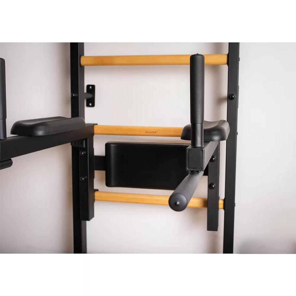 BenchK DB1 Dip Bar with Back Support Black