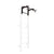 BenchK PB3 Steel 6 Grip Pullup Bar & Barbell Holder Black