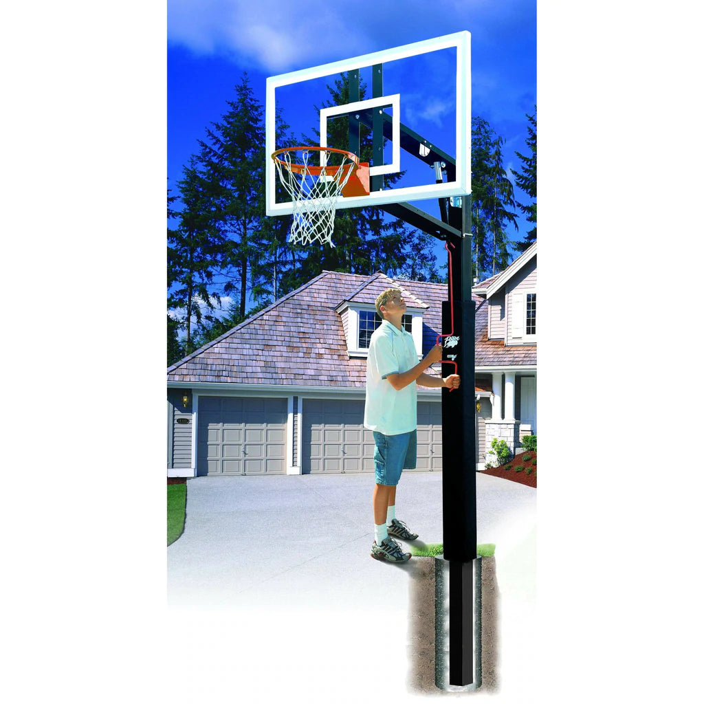 Bison Lottery Pick ZipCrank 4" Adjustable Basketball System