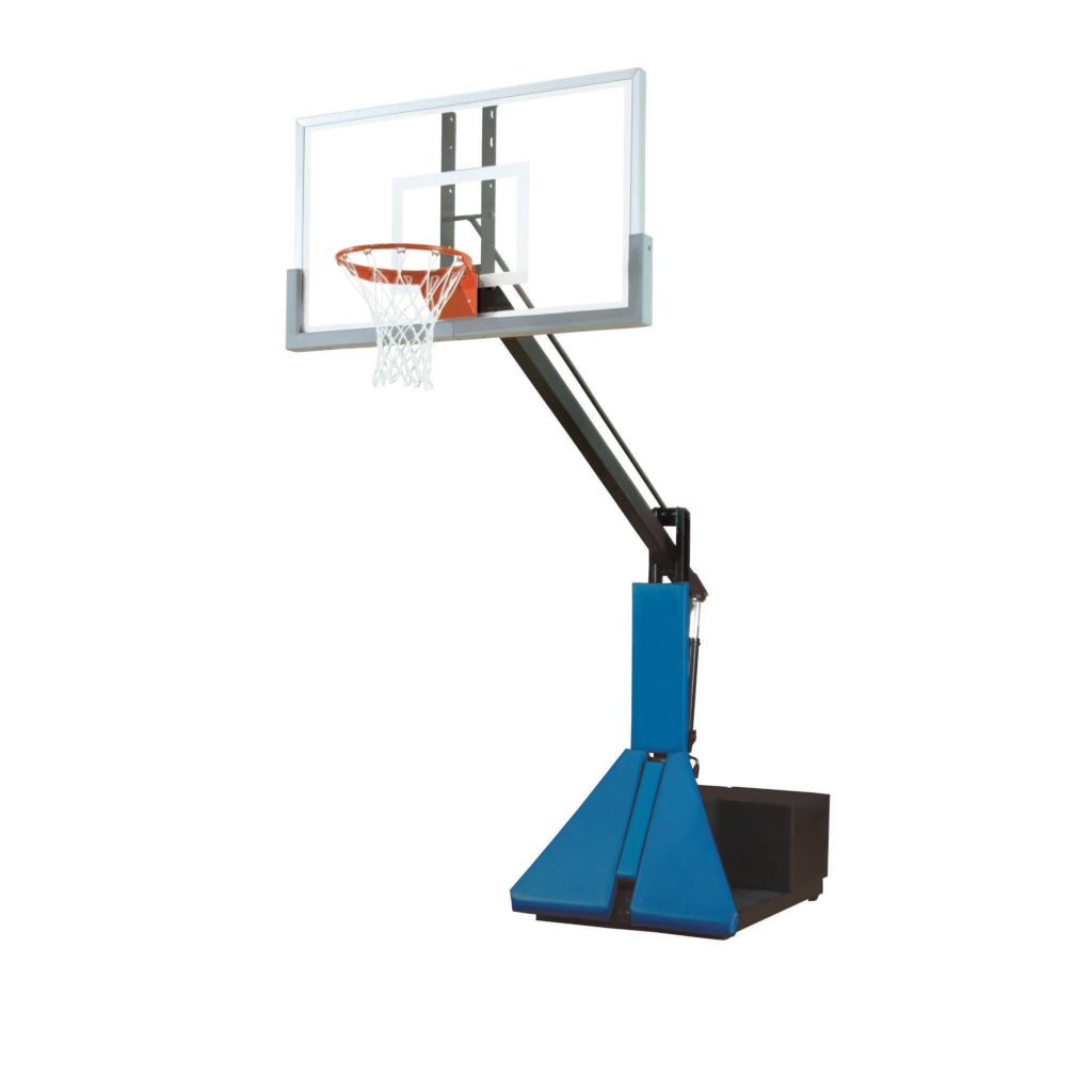 Bison Super Glass Max Portable Adjustable Basketball System