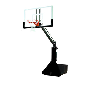 Bison Super Glass Max Portable Adjustable Basketball System