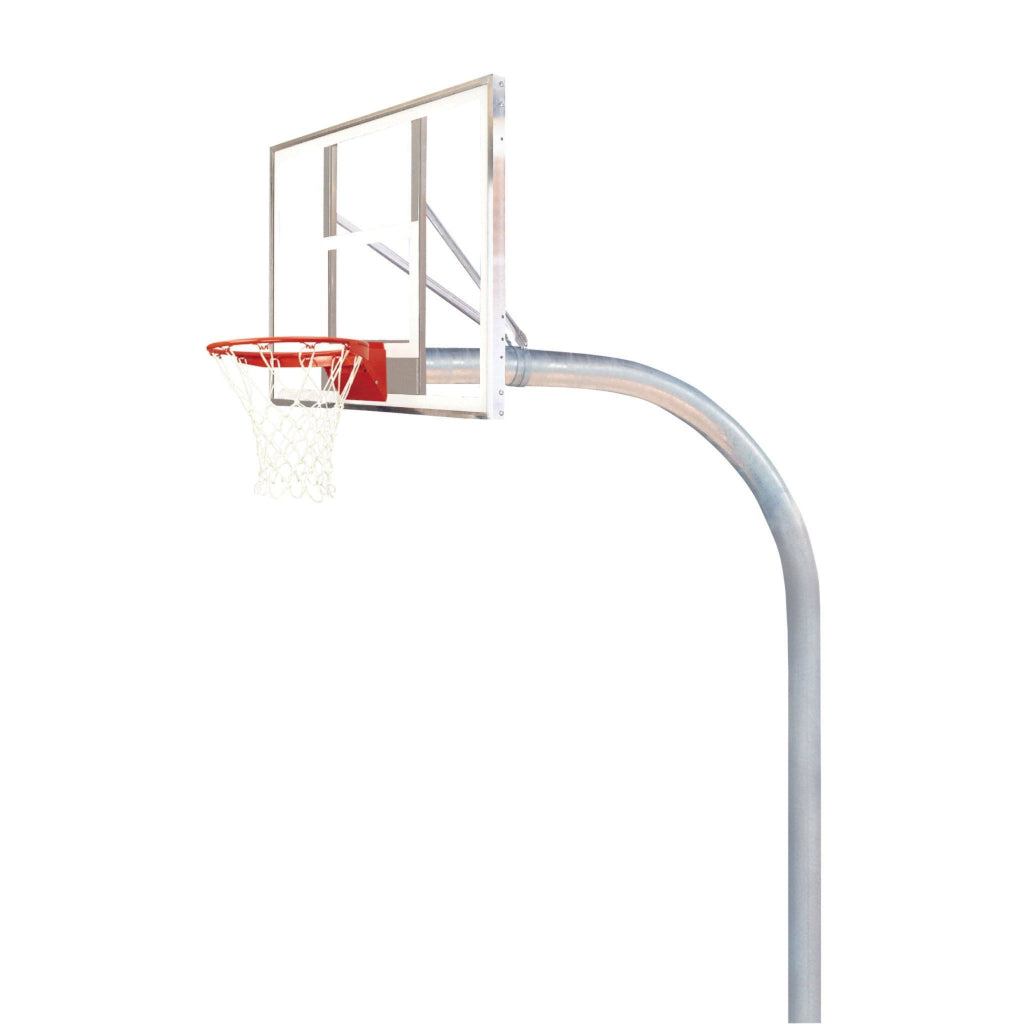 Bison 5-9/16" Mega Duty 42" x 72" Unbreakable Polycarbonate Playground Basketball System