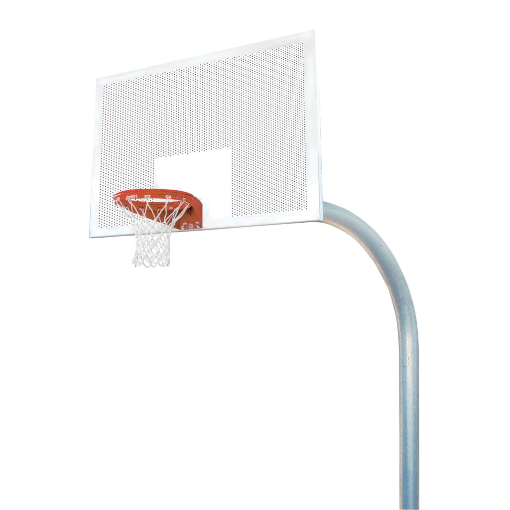 Bison 5-9/16" Mega Duty 42" x 72" Perforated Steel Playground Basketball System