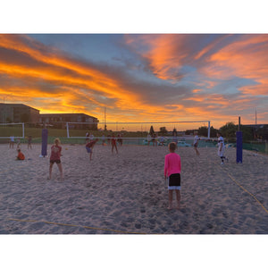 Bison Match Point Competition Outdoor Volleyball Complete System