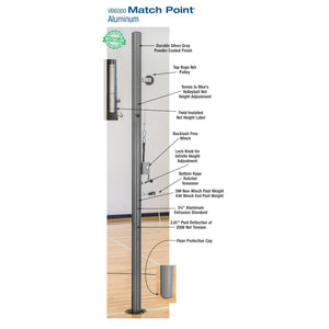 Bison Match Point Aluminum Double Court System