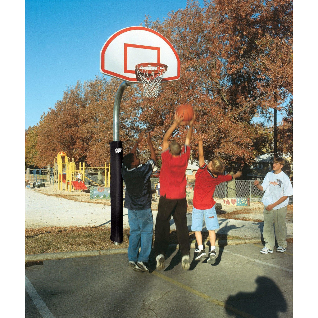 Bison 4-1/2" Heavy Duty Finished Aluminum Fan Playground Basketball System