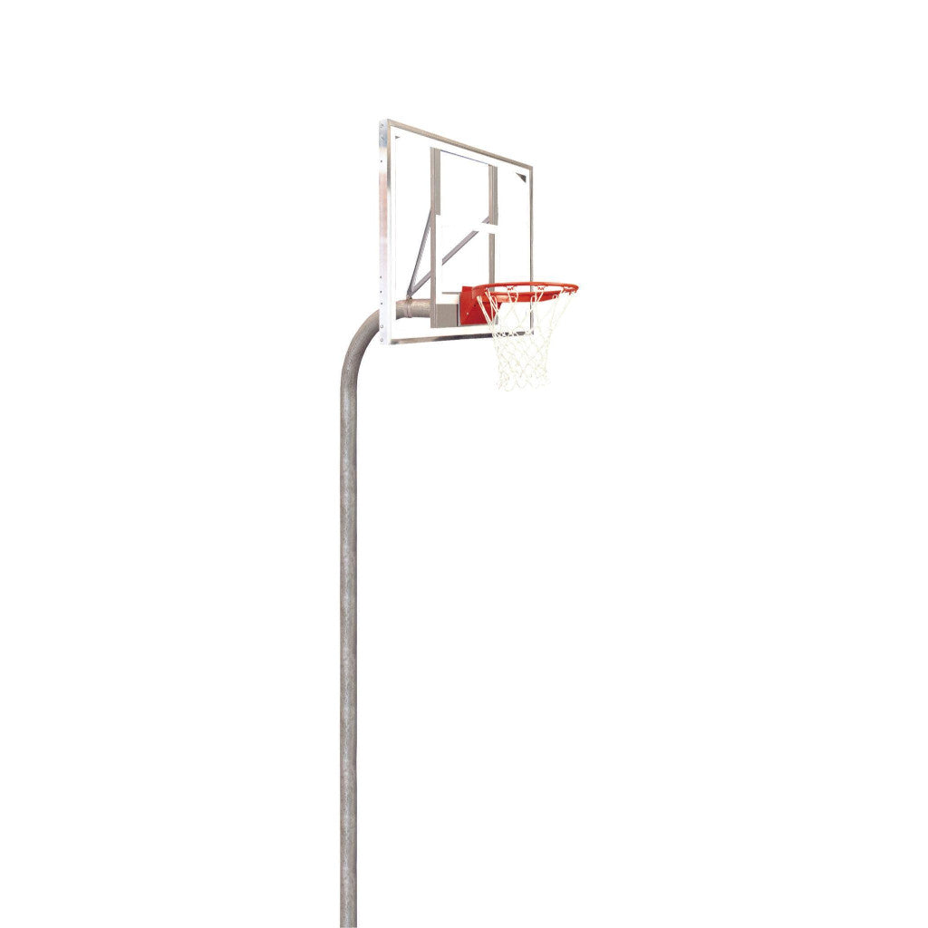 Bison 4-1/2" Heavy Duty Glass Rectangle Playground Basketball System
