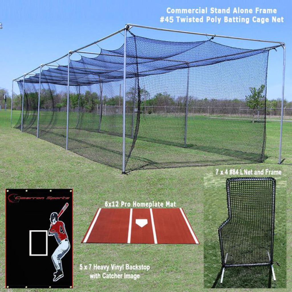 Cimarron Batting Cage Stand Alone Frame Bundle