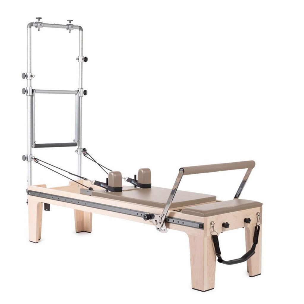 Elina Pilates Wooden Reformer with Tower Elite Black + Free Shipping