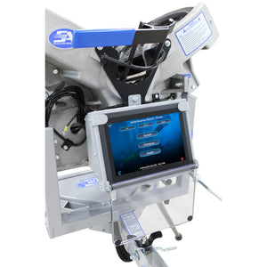 Sports Attack I-Hack Attack Baseball Pitching Machine Screen Closeup