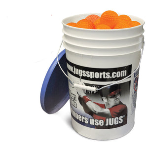 Jugs Bucket of Maximum Velocity Light-Weight Sting-Free Practice Baseballs