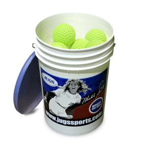 Jugs Bucket of Dimpled Sting-Free Softballs