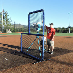 Jugs Blue Series L-Shaped Pitchers Protector Screen