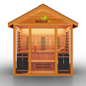 Medical Sauna Nature 9 Outdoor Hybrid Six Person Sauna