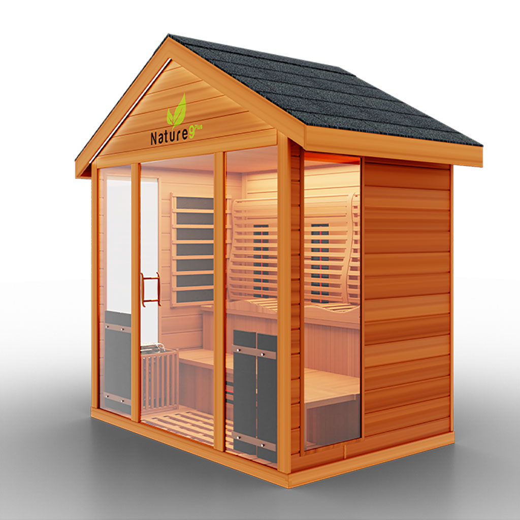 Medical Sauna Nature 9 Outdoor Hybrid Six Person Sauna