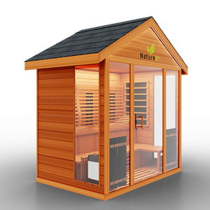 Medical Sauna Nature 9 Outdoor Hybrid Six Person Sauna