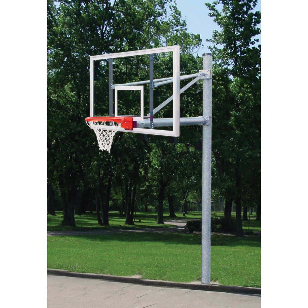 Gared Heavy Duty 5-9/16" O.D. Straight Post Basketball Package PK6091